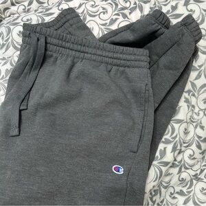 dark gray champion sweatpants